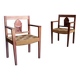Pair of colonial armchairs, 1950