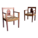 Pair of colonial armchairs, 1950