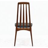 Set of 6 Danish chairs from Niels Koefoed Scandinavian EVA model 1960