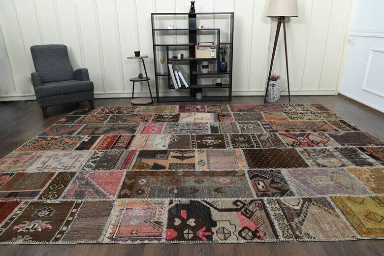 Authentic patchwork carpet 276x372