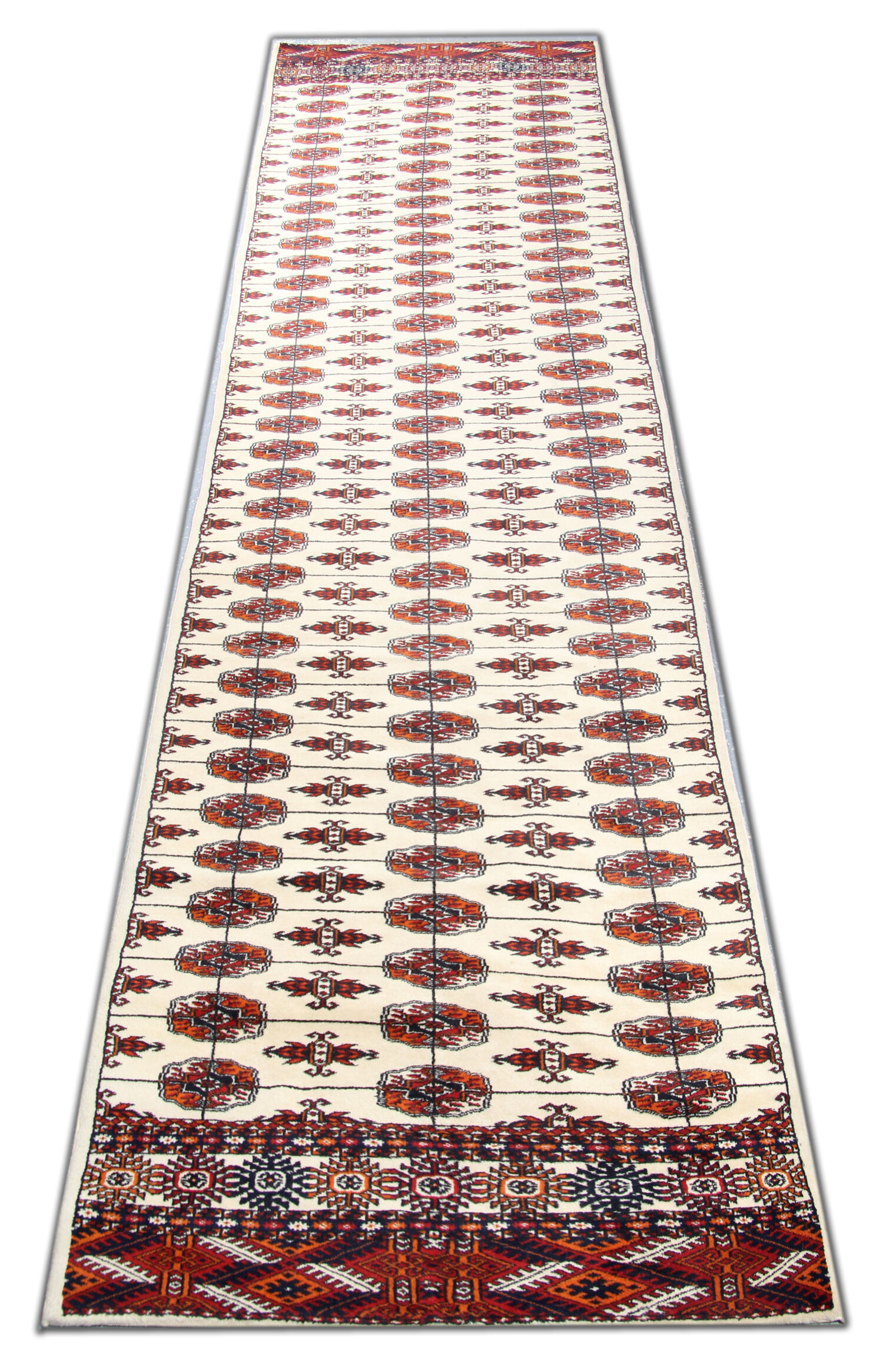 Indian bukhara runner rug 80x350cm