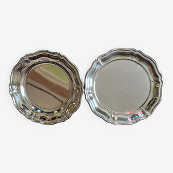 Lot de 2 plats inox  Jean Couzon