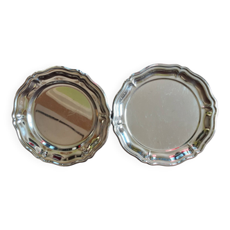 Set of 2 stainless steel dishes Jean Couzon