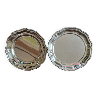 Lot de 2 plats inox  Jean Couzon