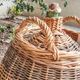 Demijohn covered with wicker