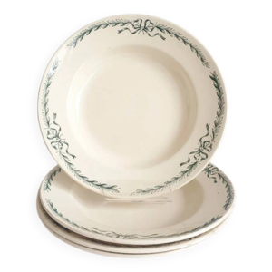 assiettes creuses Longchamp - terre