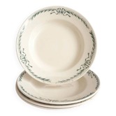 Deep plates Longchamp in ironstone