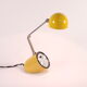 Space age yellow telescopic pill reading lamp by well-lite, honkong 1970s.