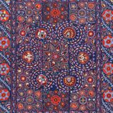 Hand knotted rug, vintage Turkish rug 245x303 cm