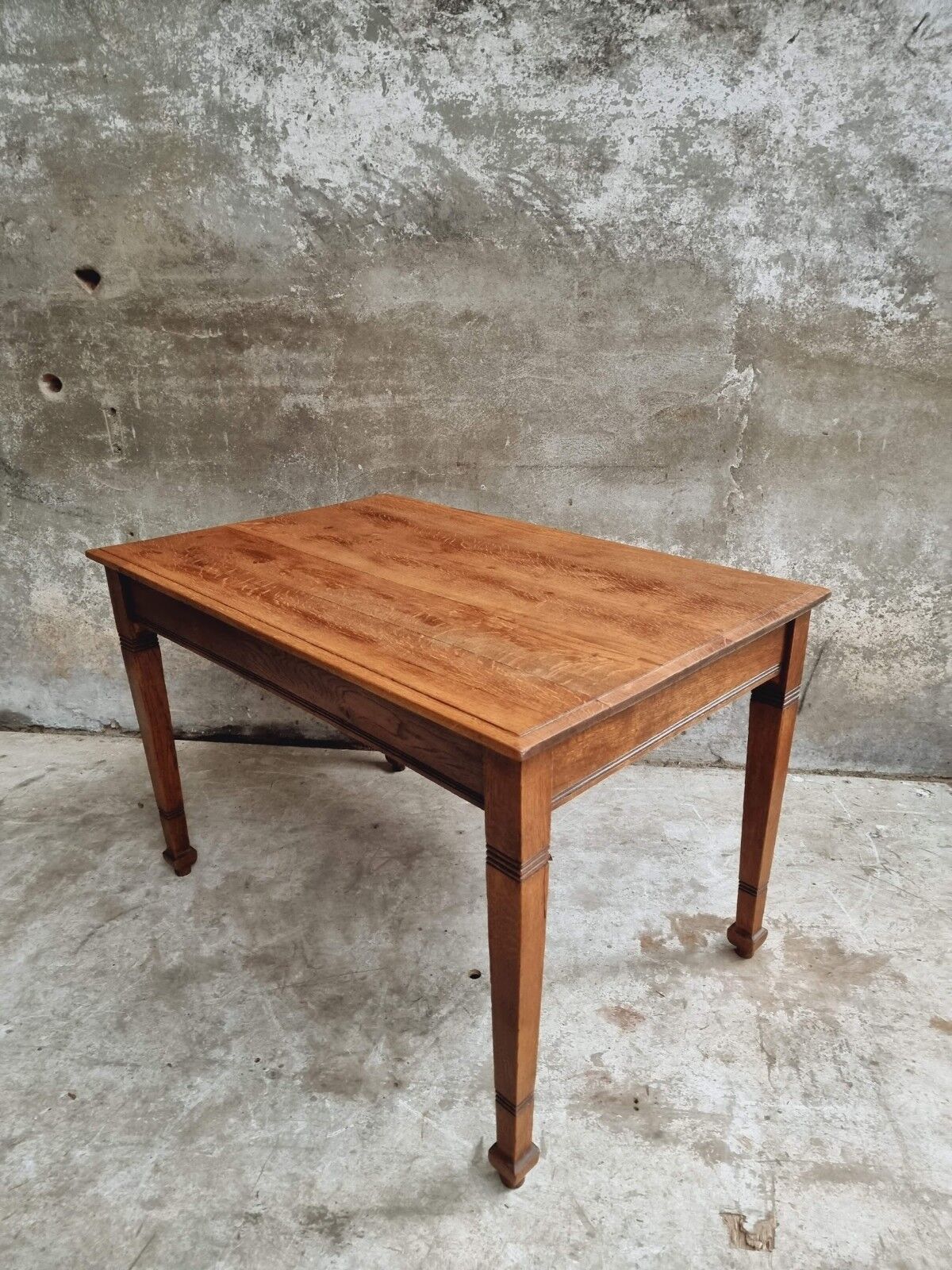Antique oak table office table or kitchen table