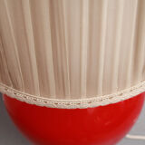 1950s floor lamp in red glass