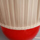 Lampadaire des années 1950 en verre rouge