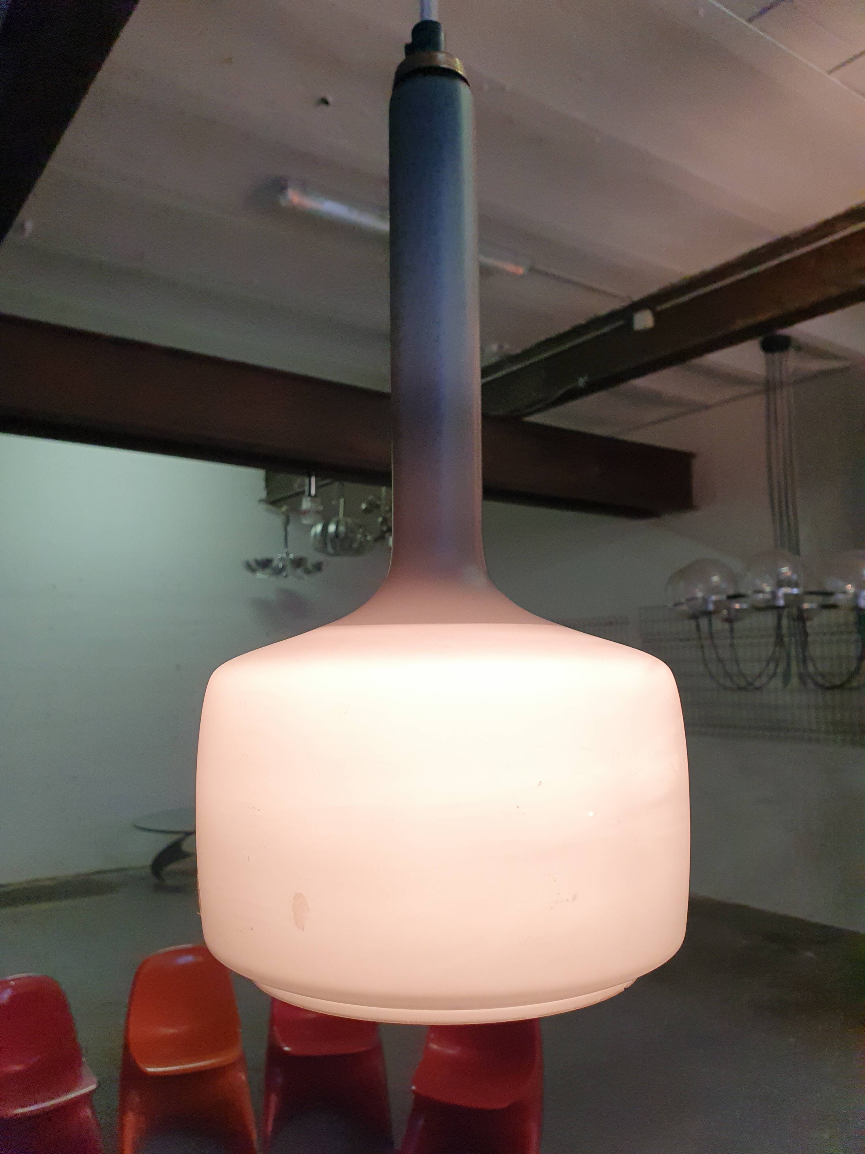 Glass pendant ceiling light from the 60s