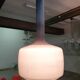 Glass pendant ceiling light from the 60s