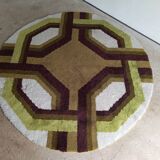 Tapis space age en laine, années 70