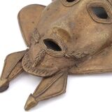 Paire de masques Africains en laiton, années 70