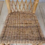 Vintage rattan office chair - 1950s