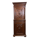 Cabinet bourguignon de style louis xiii en bois massif vers 1850-1880
