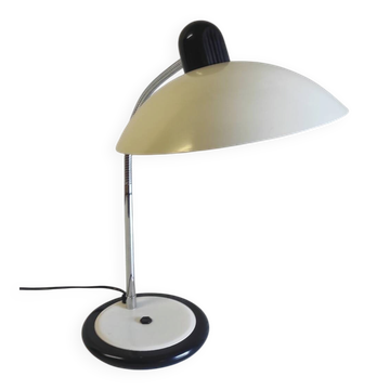 Beige and chrome articulated table lamp - 1970s-1980s