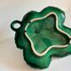Vintage glazed ceramic slip dish