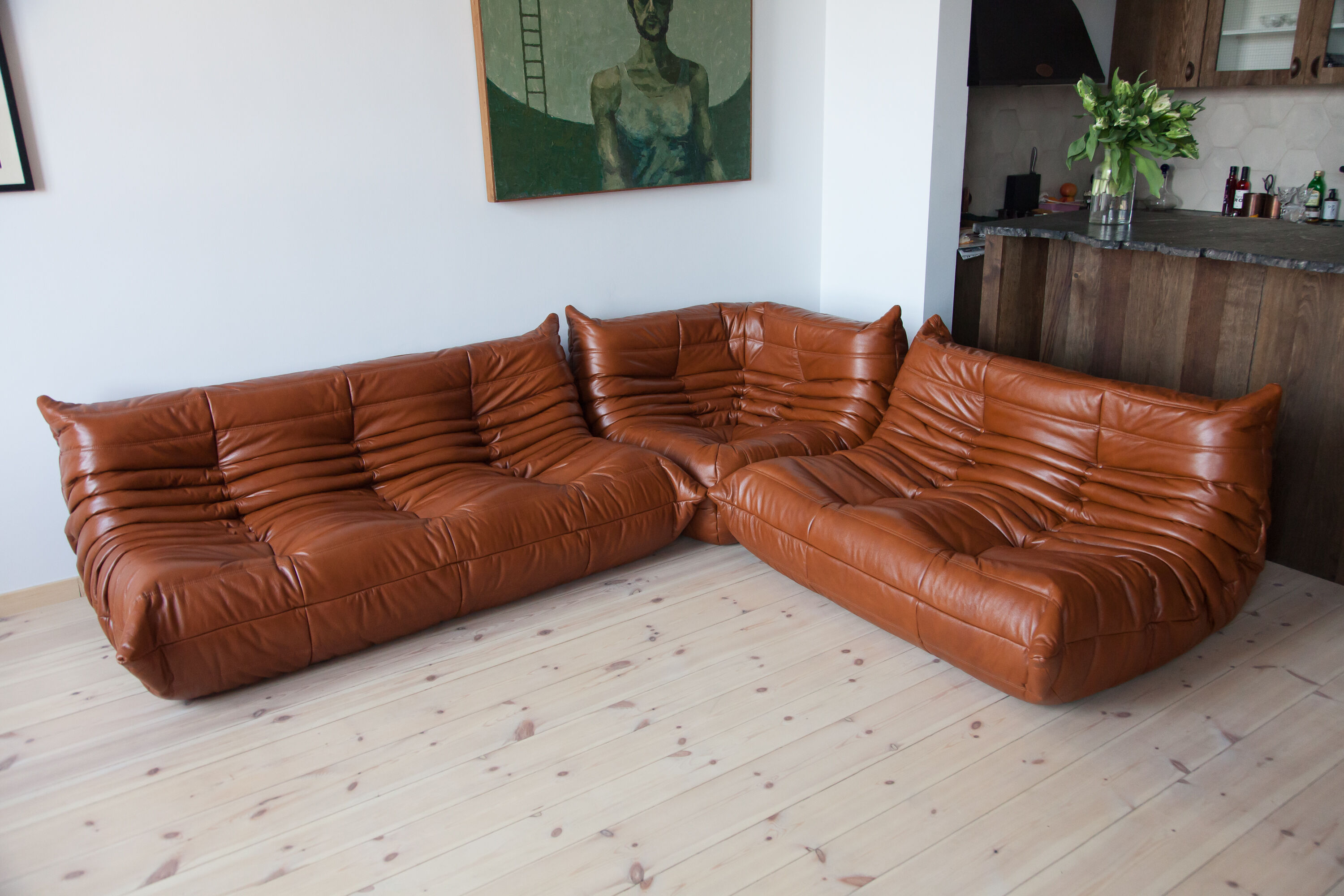 Togo sofa set model designed by Michel Ducaroy 1973