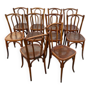 10 chaises bistrot à - motifs