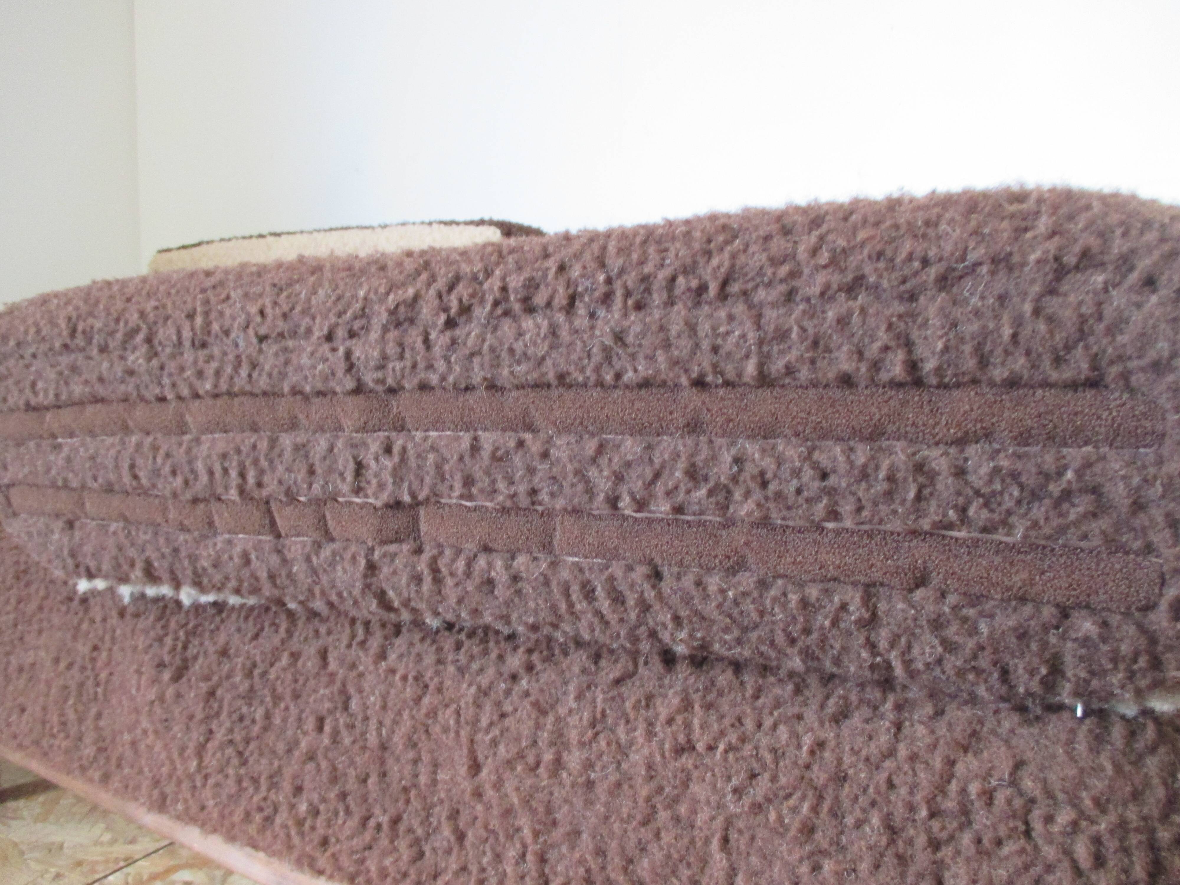 Sofa modular 70's table low seat/bed