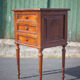 Vintage wood bedside table
