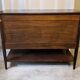 English mahogany glass-fronted buffet