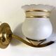 Pair of brass and granite glass sconces - 60s