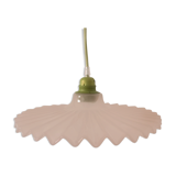 Pleated glass hanging