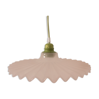 Pleated glass hanging