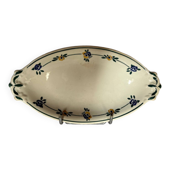 Ravier ovale ancien Villeroy et Boch