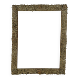 Wooden frame with bread apple pattern, Auvergne peasant folk art