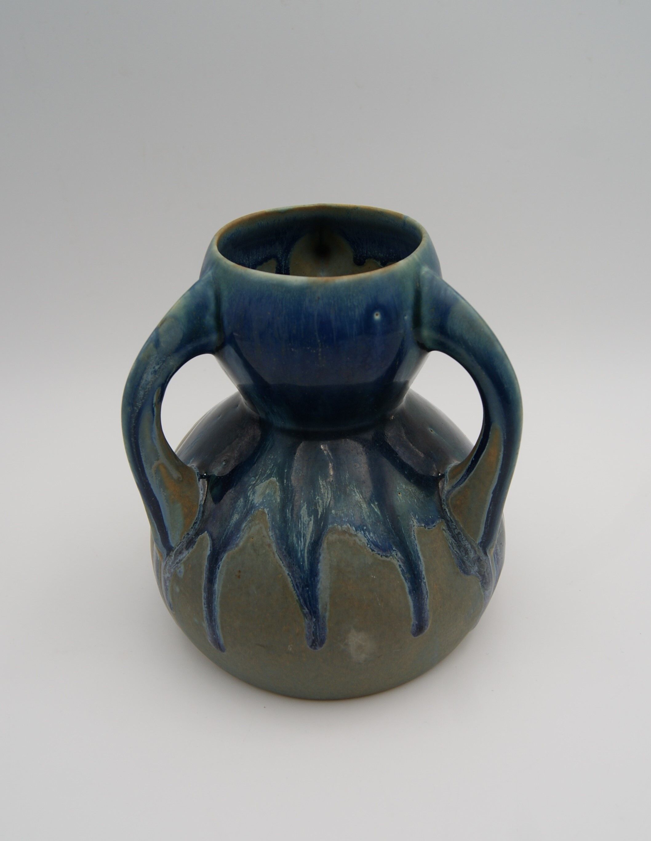 Vase 3 handles Métenier vintage