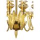 Luxury Modern Murano Glass Chandelier with Amber Finish