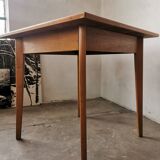Square dining table, wood and formica, 1960s