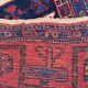 Very beautiful old Persian carpet Bijar handmade 148x318 cm