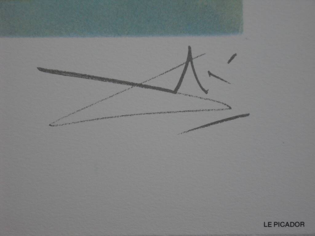 Salvador Dali: Horses, The Picador - Signed lithograph