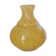 Verrerie vase orange moucheté