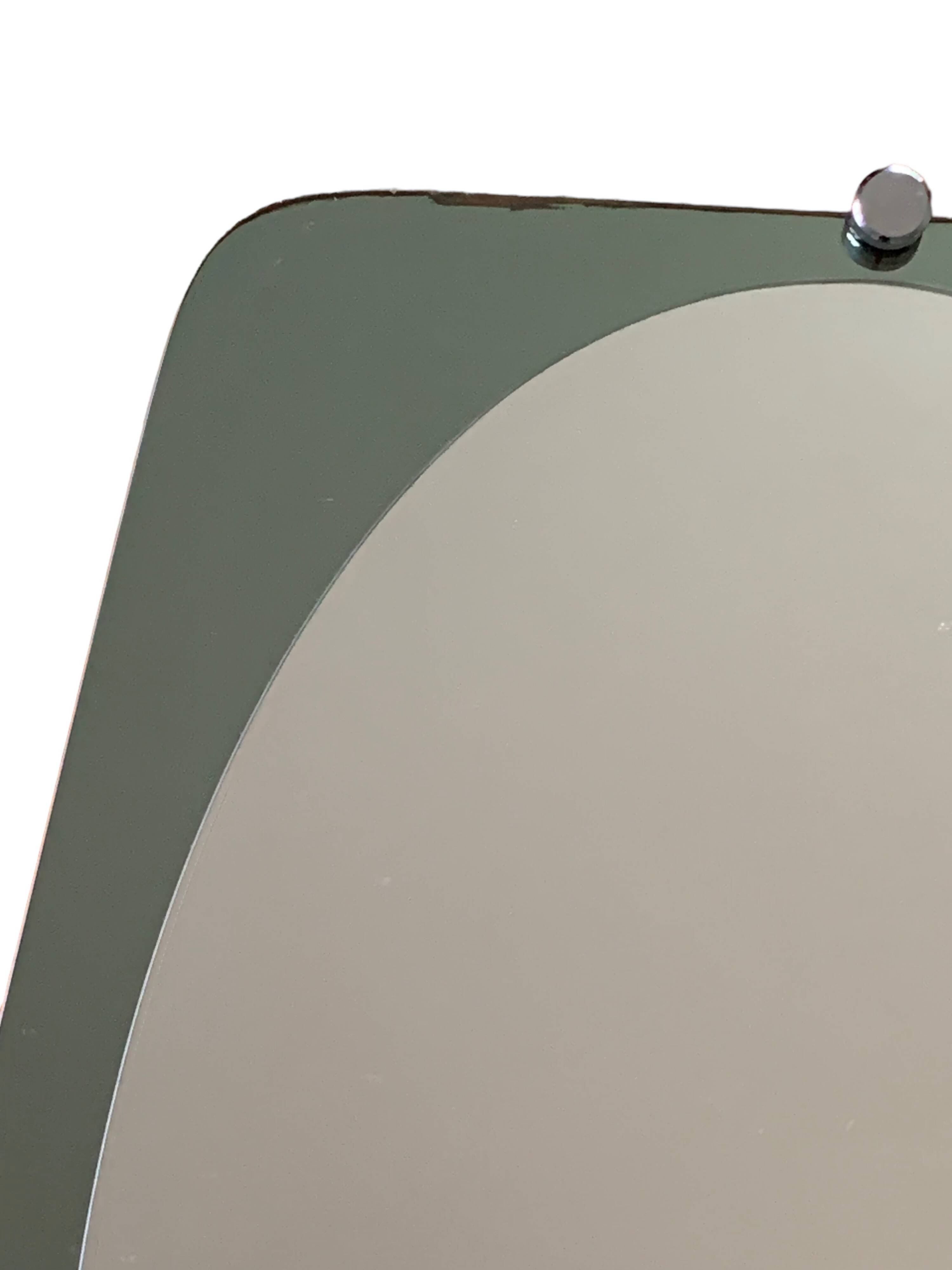 Double shade mirror 43x66 vintage 1970