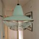 Striated glass suspension, modernist, from the 50s