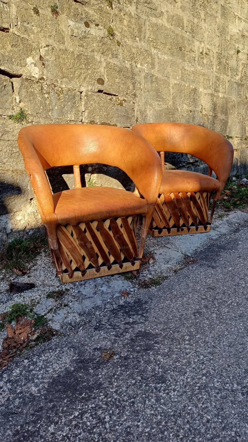 Pair of Mexican armchairs