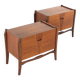 Set of 2 Nightstands 'Putte' - dutch design mid century in teak