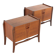Set of 2 Nightstands 'Putte' - dutch design mid century in teak