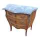 Curved commode in rosewood, Louis XV style.