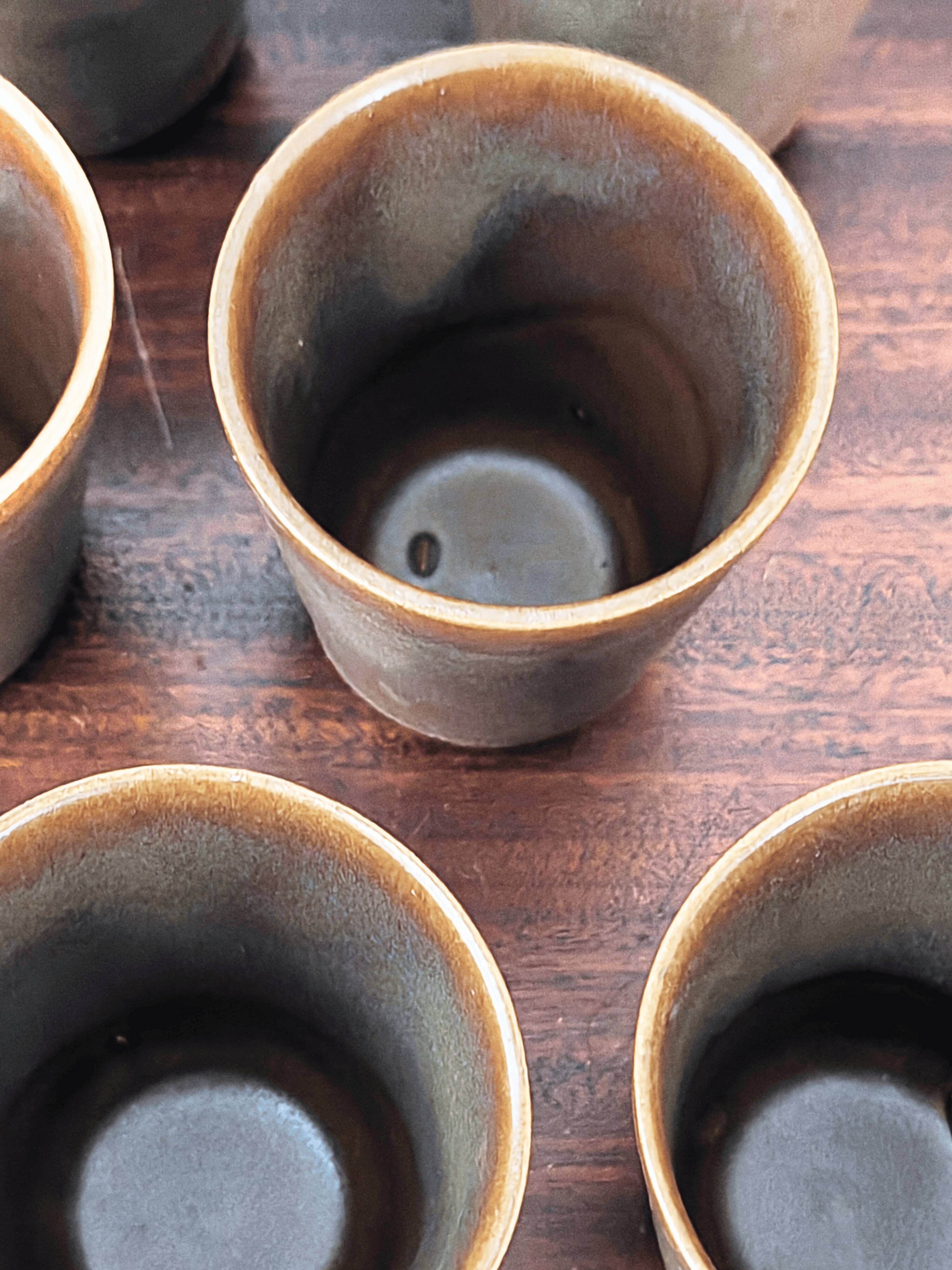 Vintage stoneware jug & cups