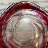 Empty pocket in pink tinted glass