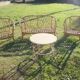 Bamboo and rattan living set