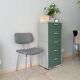 Vintage chair in skai and chrome 1950s